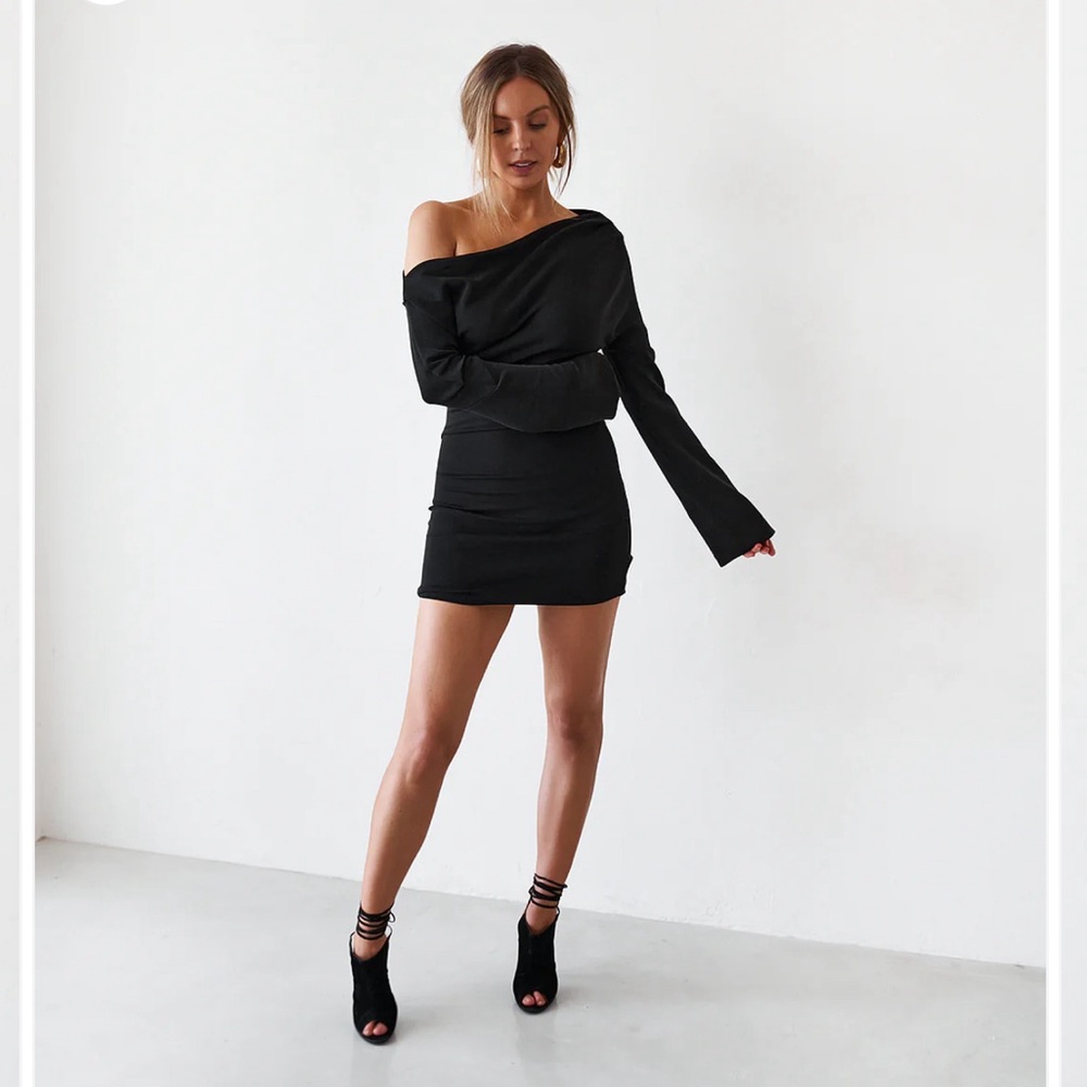THE CUPRO MINI DRESS Size Small